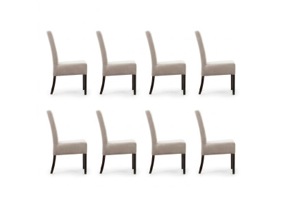 8x Chair Set Upholstered Seat Chairs Furniture Waiting Room Office Practice Lounge Club