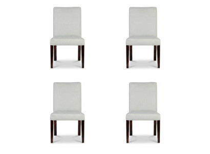4x chairs chair upholstery design lounge club seat backrest set armchair new