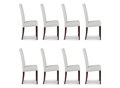 8x chairs chair upholstery design lounge club seat reclining set armchair new