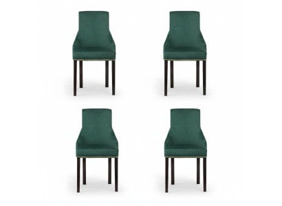4x Design Upholstered Seat Chairs Chair Set Armchair Lounge Club Set
