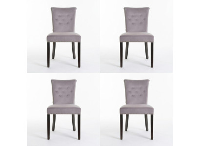 4x Design Upholstered Chairs Chair Set Armchair Lounge Club Set Modern