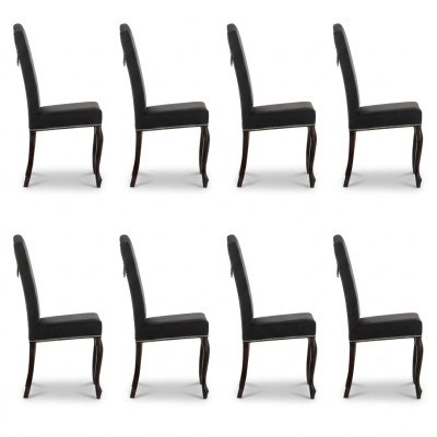 8x Chesterfield chairs upholstered armchair chair design seating club set new