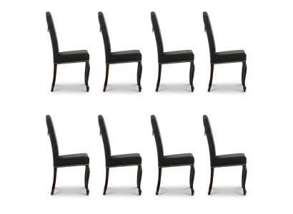 8x Chesterfield chairs upholstered armchair chair design seating club set new