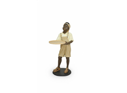 Stand, Tray, Cards, Drinks, Figure, Figures, Statue, Boy, Gastronomy, Sculpture