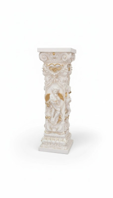 Design column with Amorette 100 cm figures column base flower stand statue new