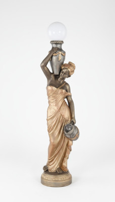 Floor lamp lamp light statue figure sculptures sculpture statues floor lamp new