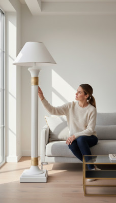 Classic floor lamp Medusa standing lamp, 158cm