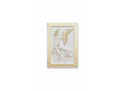 Pegasus Wall Relief Antique Style Relief Wall Painting Ancient Handcrafted Picture Horse