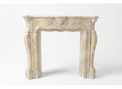 Fireplace stove cladding surround marble style decoration baroque classic fireplaces