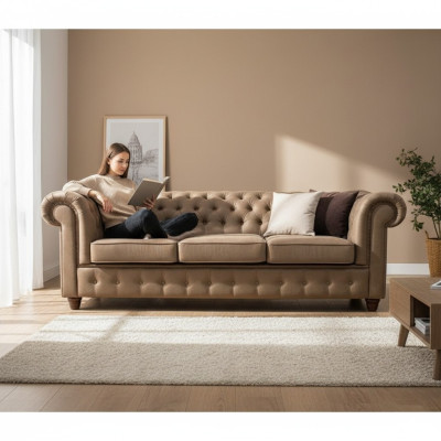 Chesterfield Sofa Set Sofa 3+1+1 Couch Upholstery Set Sofas Couches Complete