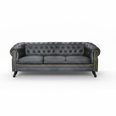 Chesterfield Sofa Set Sofa 3+1 Couch Upholstery Set Sofas Couches Couches Leather