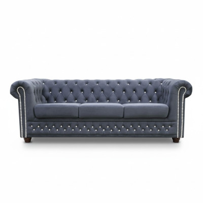 Chesterfield Sofa Set 3+2+1 Sofa Bed Sofa Couch Upholstered Leather Sofas Bed