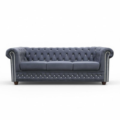Chesterfield sofa set sofa upholstery crystal stones leather set 3+2 couch