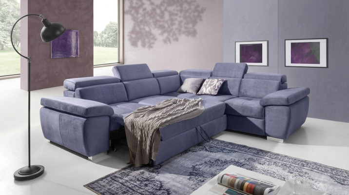 XXL Upholstered Living Area Sofa Corner Seat Upholstery Sleeping Set Couches Sofas
