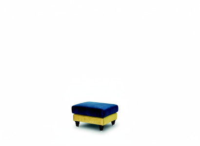 Footstool Lounge Stool XXL Club Ottoman Pouf Leather Fabric Ottoman Designer New