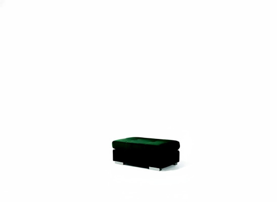 XXL Club Footstool Leather Lounge Ottoman Pufa Textile Ottoman