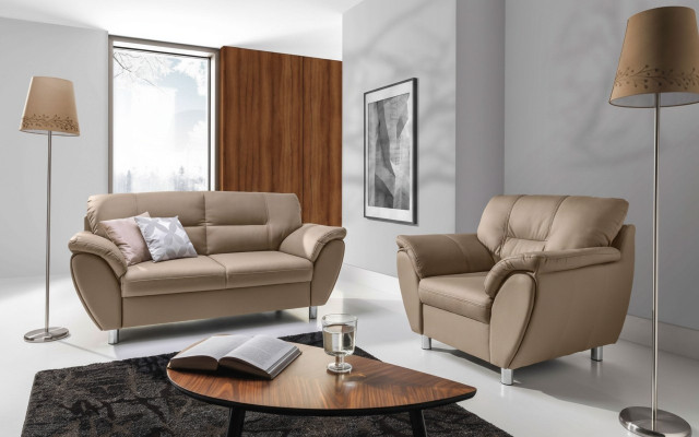 The noble classic 2-seater Art Nouveau sofa fits into any interior.
