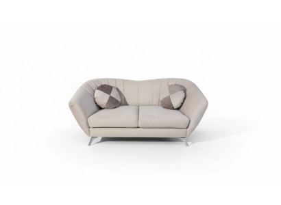 The 2-seater sofa in an elegant and modern style fits perfectly into any interior.