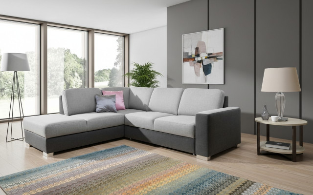Multifunctional Designer Sofa Bed Corner Shape D for Living Room