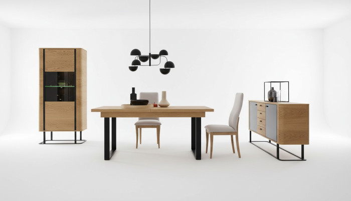 High-quality living room furniture set display cabinet + dining table + sideboard dresser
