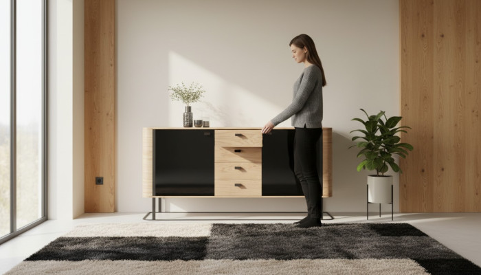 Console dresser wood cabinet sideboard chest of drawers decorative cabinet