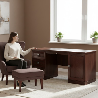 Noble wooden office desk classic table office tables antique style Monaco