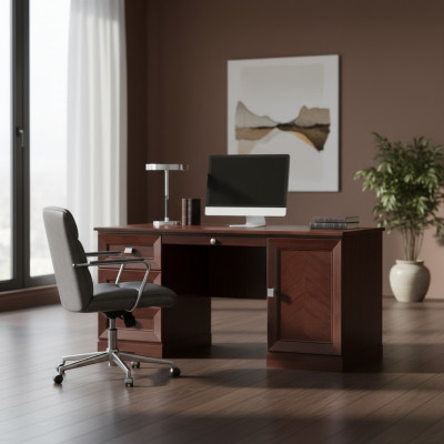 Noble wooden office desk classic table office tables antique style Monaco