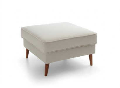 XXL Club Footstool Lounge Stool Ottoman Pouf Leather Textile Decor Ottoman