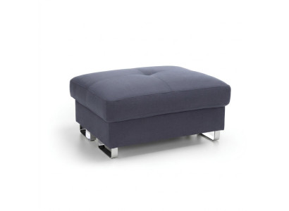 XXL footstool club lounge pouf leather textile ottoman designer pouf new