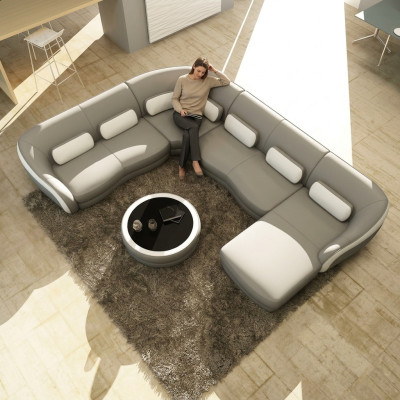 Large Luxury Couch Living Landscape Corner Sofa Sofas Sets Leather Sofa Corner