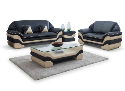 Classic luxury designer coffee table sofa living room table leather