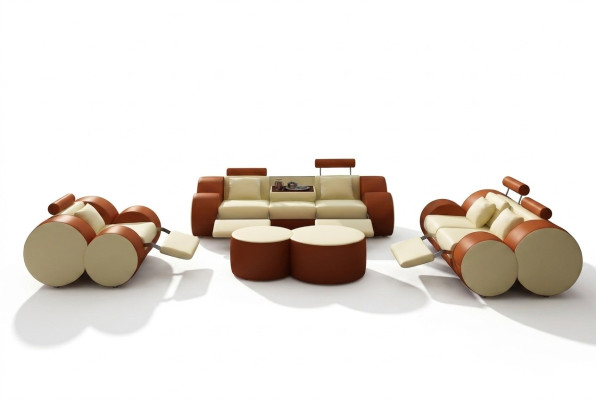 Designer upholstered sofa set XXL leather sofa couch 3+2+1 modern sofa sofas