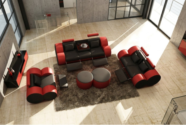 Sofa set design couch 3+2 set upholstery leather sofa living room furniture.