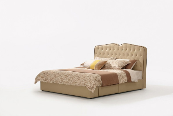 Modern design hotel beds bed XXL luxury double leather Chesterfield