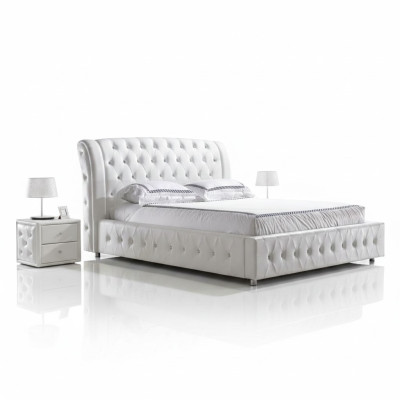 Modern XXL Hotel Design Bed Beds Luxury Double Leather Chesterfield