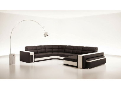 Corner Design Big Upholstered Corner Sofa Couch Leather Sofas Suite XXL