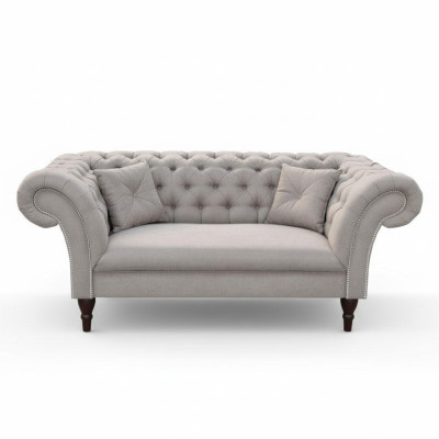Chesterfield 2-seater couch upholstered sofa design club lounge 2-seater upholstered suite
