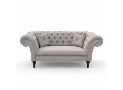 Chesterfield 2-seater couch upholstered sofa design club lounge 2-seater upholstered suite