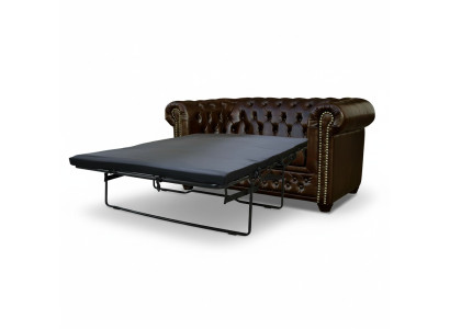 Chesterfield Sofa York 2-seater with bed function Couch Upholstered Sofas Couches New