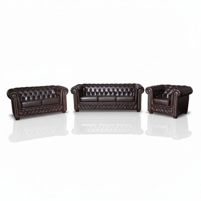 Chesterfield leather sofa set sofa couch upholstery seat sofas sets new