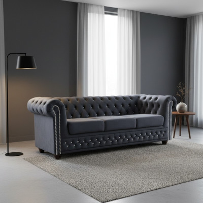 Chesterfield York Blink 3-seater couch upholstered sofas couches new designer sofa