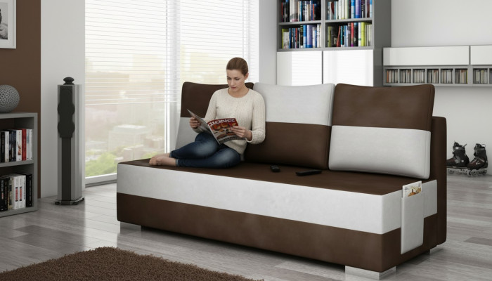 Multifunction 3-Seater Office Couch Sleeper Sofa XXL Textile Big Sofa Cushion