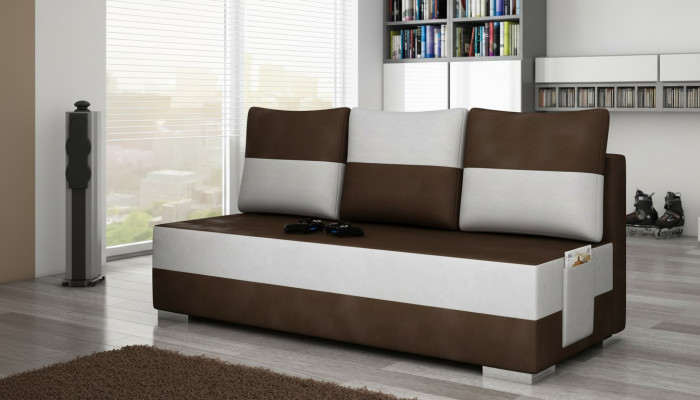 Multifunction 3-Seater Office Couch Sleeper Sofa XXL Textile Big Sofa Cushion