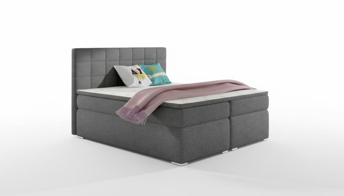 Box spring 180x200cm bed beds hotel leather complete bed box topper