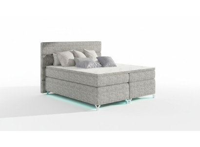 Box spring bed 180x200cm beds hotel leather complete bed frame topper
