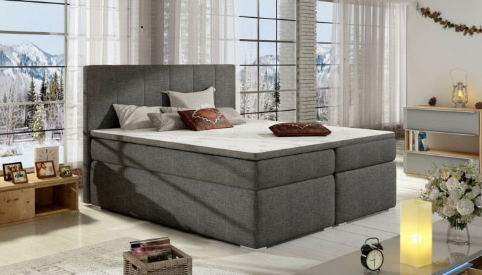 Leather bed upholstery bed box spring beds 180x200cm bed drawer mattress
