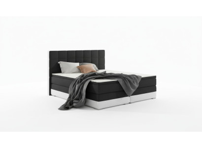 Leather bed upholstered bed box spring beds bed frame 180x200cm mattress