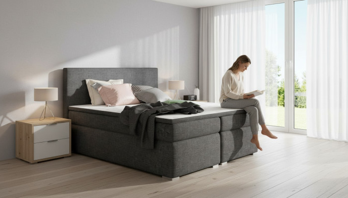 Leather bed, upholstered bed, box spring beds, storage bed, mattress, topper