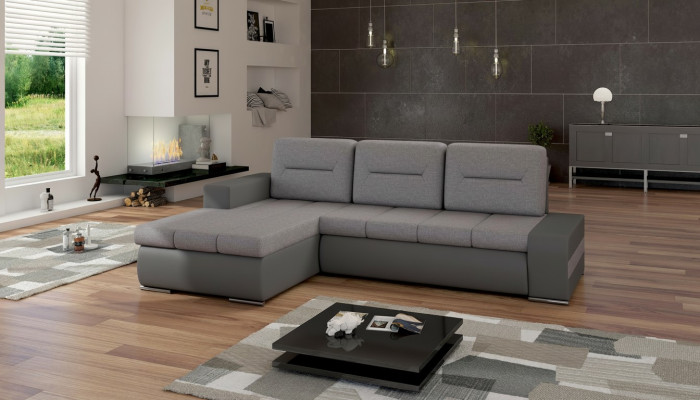 Designer corner sofa Ottavio with bed function couch living landscape sofas sleep sofa