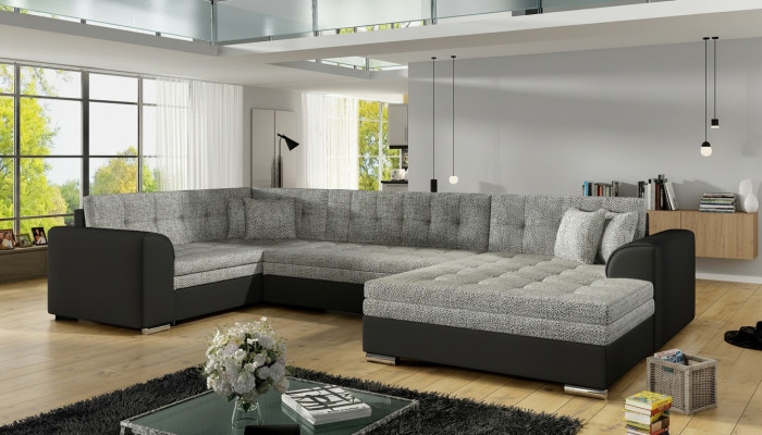 Design corner sofa sleeper sofa with bed function couch leather textile upholstery sofas new 5932